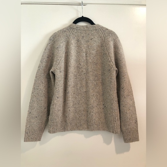 Cream Beige Vince Sweater V Neck Wool Alpaca Small - Picture 5 of 8